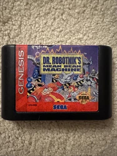 Dr. Robotnik's Mean Bean Machine (Sega Genesis, 1993) Cartridge Only - Tested