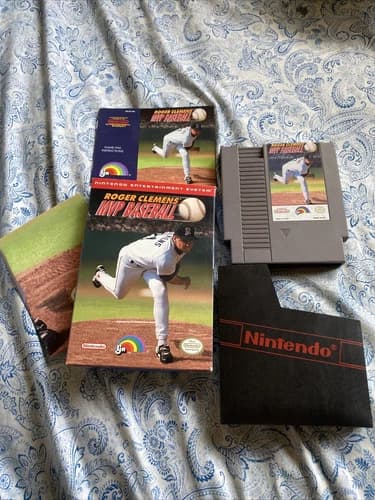 Nintendo NES Game Roger Clemens MVP Baseball CIB Complete In Box