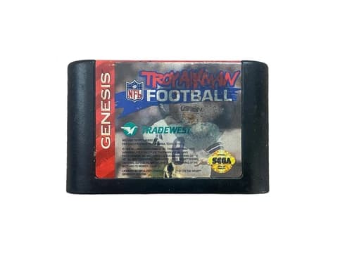 Troy Aikman NFL Football (Sega Genesis, 1994) CART ONLY, TESTED, Free Shipping