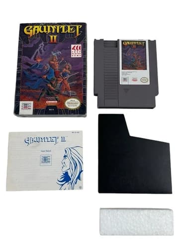 Gauntlet II (Nintendo Entertainment System, 1990) CIB W/ Manual Tested