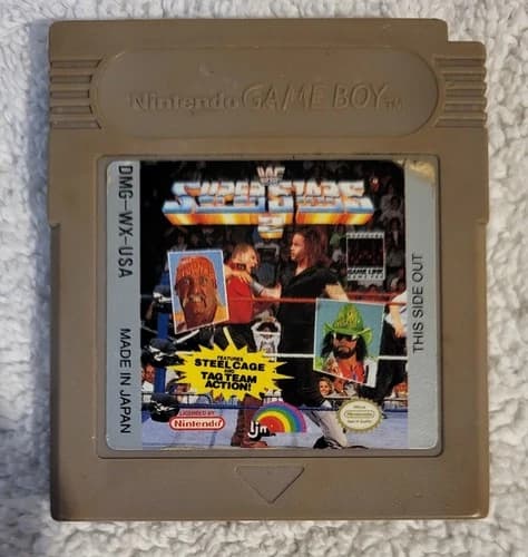 WWF Superstars 2 Original Nintendo GameBoy Cartridge