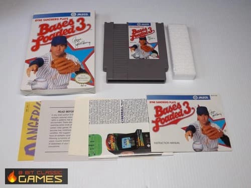 Bases Loaded 3 - COMPLETE BOX - NINTENDO NES FAST SHIPPING! 519a