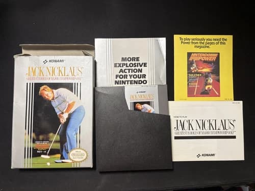 Jack Nicklaus' Greatest 18 Holes of Major Championship Golf -- Nes -- CIB