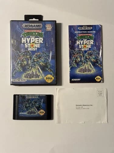 Teenage Mutant Ninja Turtles The Hyperstone Heist - Sega Genesis - Complete CIB