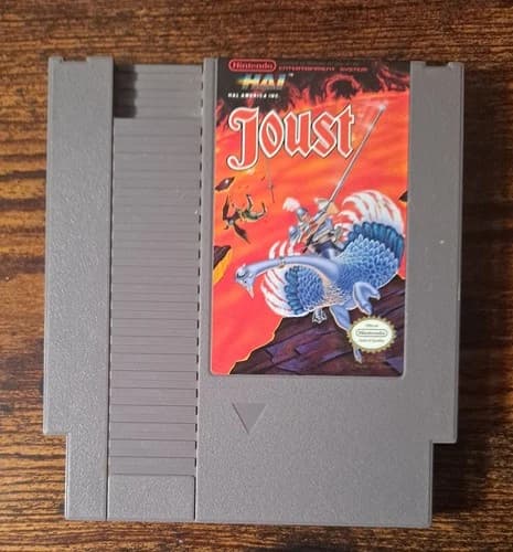 Joust (NES, 1988) LOOSE CARTRIDGE ONLY CLEANED, TESTED, WORKING, AUTHENTIC