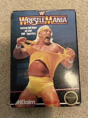 WWF Wrestlemania NES Game CIB