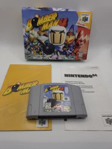 Bomberman 64 N64 CIB Complete – Box Warped, Label Wear, W/ Manual