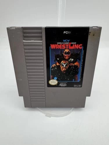 NES Game - WORLD CHAMPIONSHIP WRESTLING - Vintage Nintendo - 1985. Tested