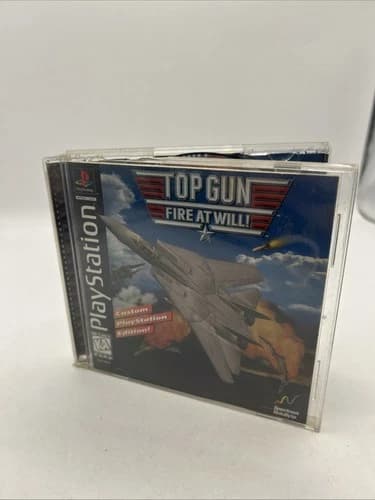 Top Gun: Fire At Will! - Sony Playstation 1 PS1 PSX - Complete in box CIB