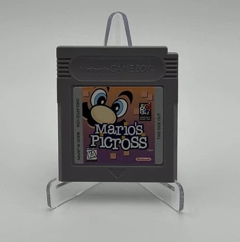 Mario's Picross (Nintendo Game Boy, 1995) - Authentic Cartridge Only - TESTED
