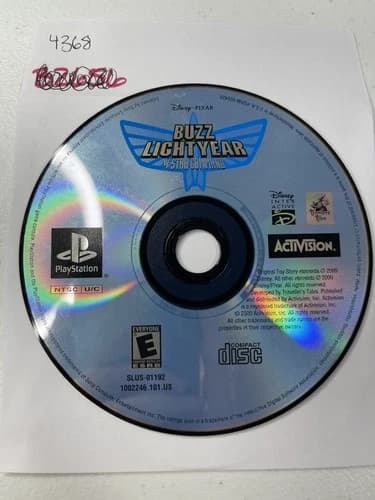 PlayStation 1 PS1 Buzz Lightyear Of Star Command DISC ONLY - No Tracking 4368