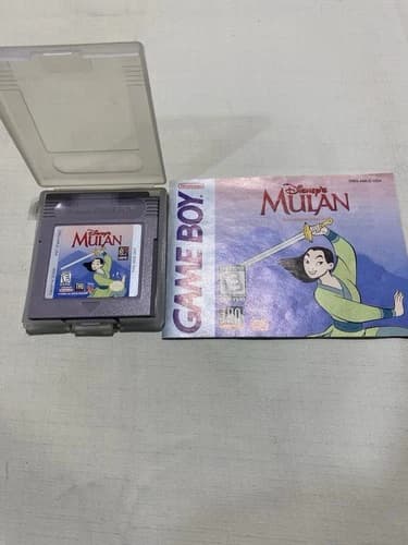 Disney Mulan Game Boy Cartridge 1998 Authentic and Tested