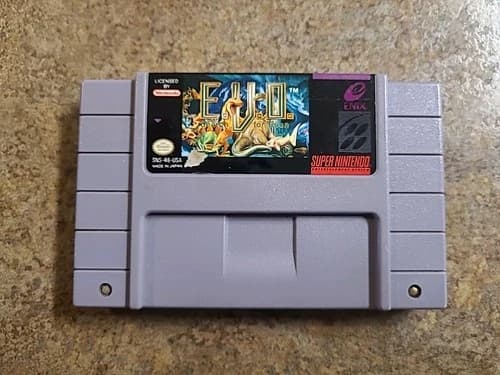 EVO E.V.O. The Search for Eden Super Nintendo SNES 1992, Authentic, Tested