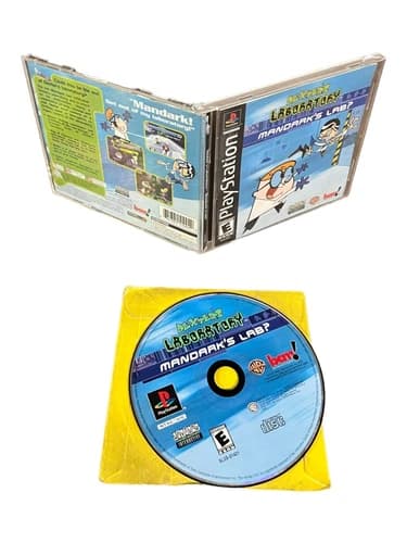 Sony PlayStation 1 PS1 CIB Complete Tested Dexter's Laboratory Mandark's Lab?