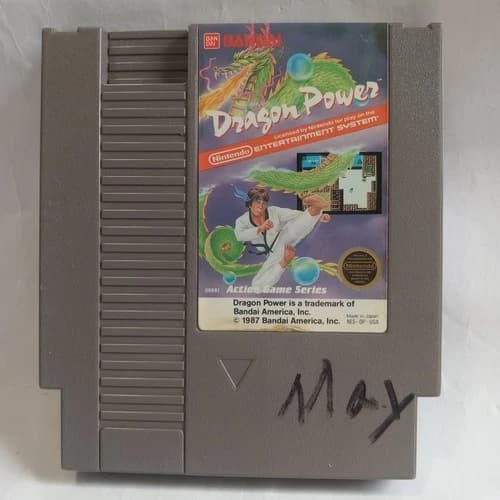 Dragon Power (Nintendo Entertainment System, 1988) Nintendo Nes Game Cartridge