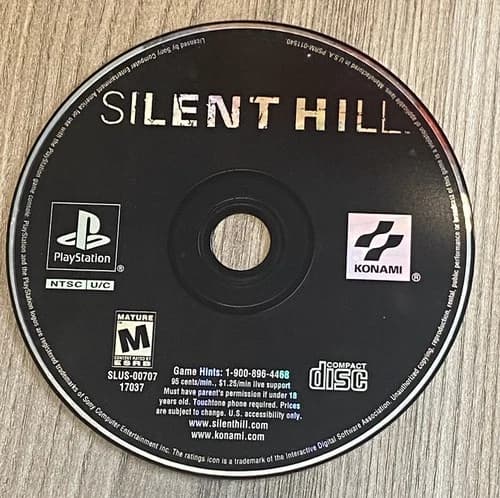 “Silent Hill” - Sony PlayStation PS1 - Disc ONLY - **Works!**