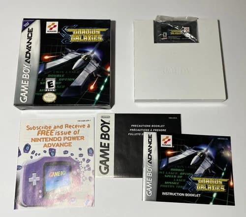 Gradius Galaxies (Nintendo Game Boy Advance, 2001) - GBA CIB Complete In Box
