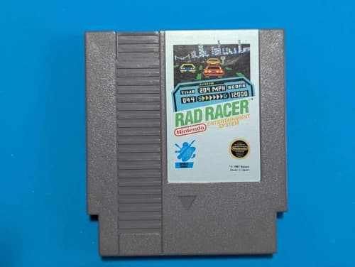 Rad Racer (NES) TESTED AND WORKING
