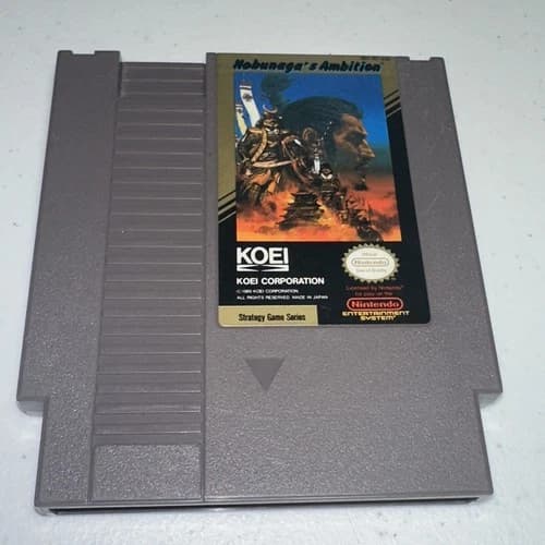Nobunaga's Ambition (Nintendo NES, 1989) Game Cart Tested And Works Great!