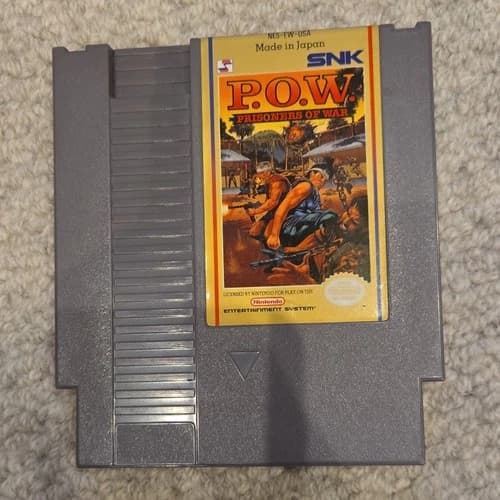 P.O.W. Prisoners of War Nintendo NES Tested Working Authentic