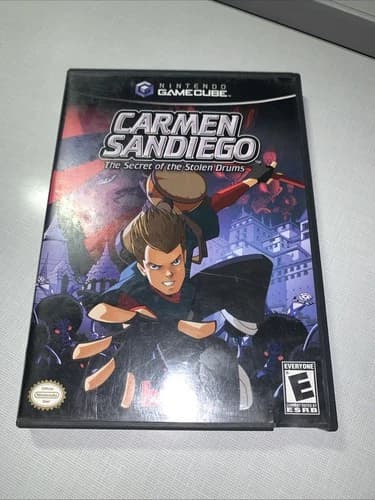 Carmen Sandiego: The Secret of the Stolen Drums Nintendo GameCube CIB Tested