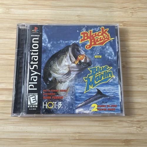 Black Bass with Blue Marlin Sony PlayStation 1, 1999, Complete in Box
