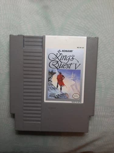 KINGS QUEST V for Nintendo NES - Nice label, Great game - Tested & working well!