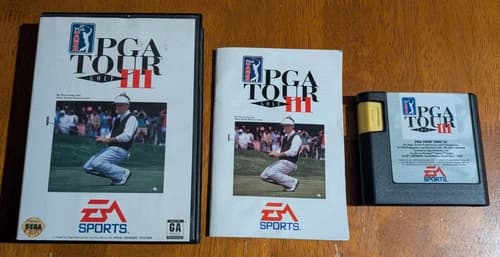 1994 PGA Tour Golf III Sega Genesis, CIB, *Good Condition*