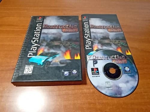 CIB Destruction Derby (Sony PlayStation 1 PS1, 1995) Complete *TESTED*