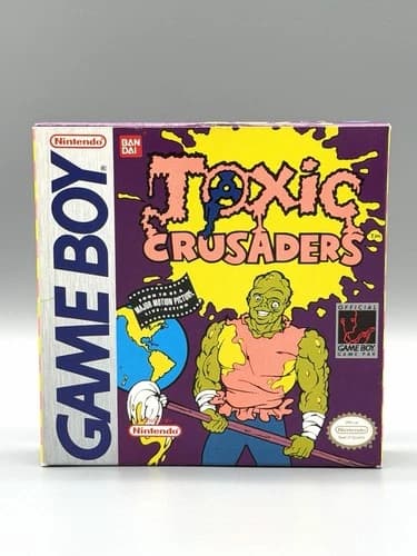 Toxic Crusaders Nintendo Gameboy CIB (NTSC-U/C) Condition: Good w/ Acrylic Case