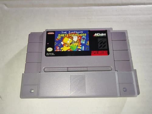 The Simpsons: Bart's Nightmare (Super Nintendo Entertainment System, 1992) SNES