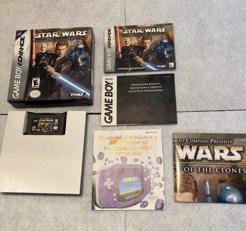 Star Wars: Episode II Attack of the Clones Game Boy Advance CIB w/ Booklets