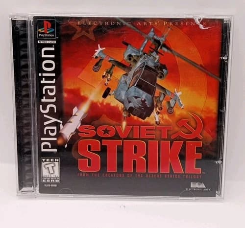 Soviet Strike Sony PlayStation 1 PS1 1996 Complete with Manual CIB Tested