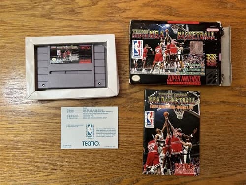 Tecmo Super NBA Basketball CIB Complete in Box SNES Super Nintendo