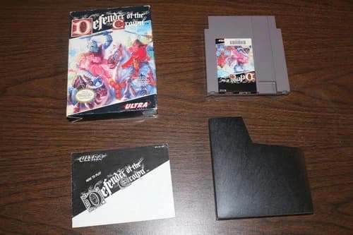 Nes Nintendo Defender Of The Crown By Ultra Games Complete In Box CIB