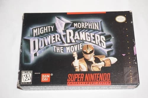 Mighty Morphin Power Rangers The Movie (Super Nintendo SNES) Complete in Box CIB
