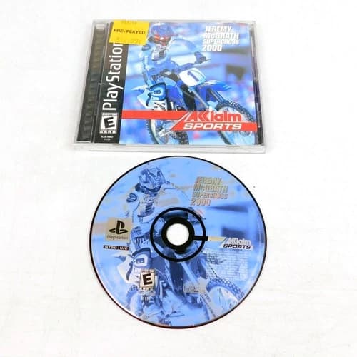 Jeremy McGrath Supercross 2000 Sony Playstation 1 PS1 Tested Complete CIB