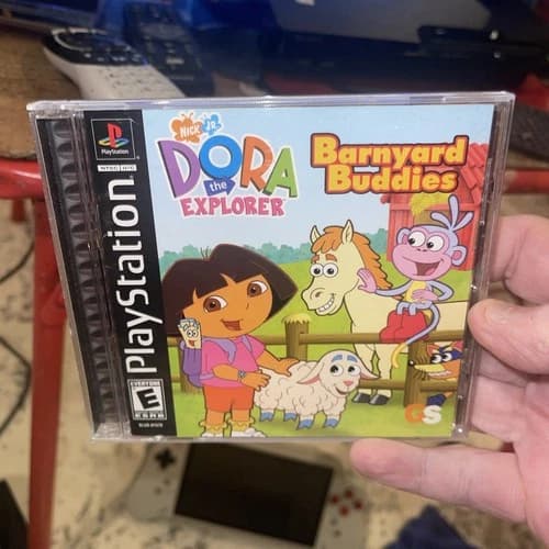 PlayStation 1 PS1 Game Dora The Explorer: Barnyard Buddies CIB Complete Tested