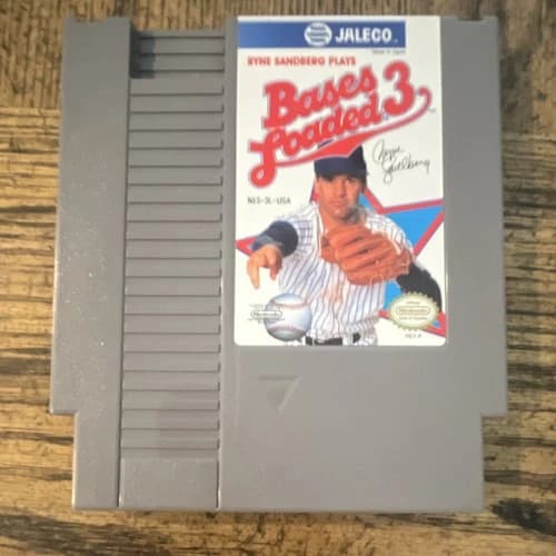 Jaleco Bases Loaded 3 Nintendo NES Game Cartridge NTSC-U/C US/Canada