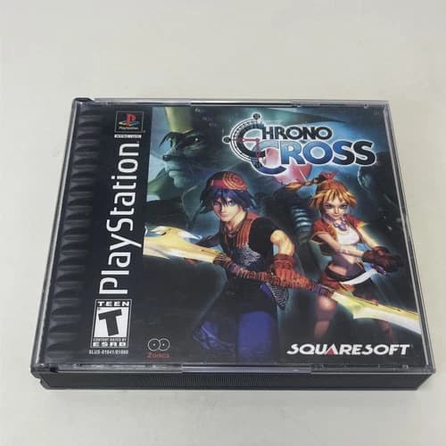Chrono Cross Sony PlayStation 1 2000 Black Label 2-Disc RPG SLUS-01041 Authentic