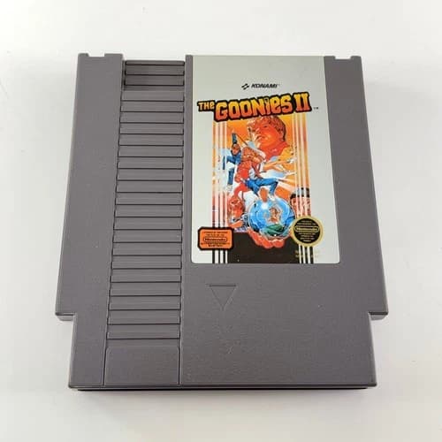 Nintendo NES The Goonies II 2 Konami Game Cleaned Tested - SHIPS TODAY!