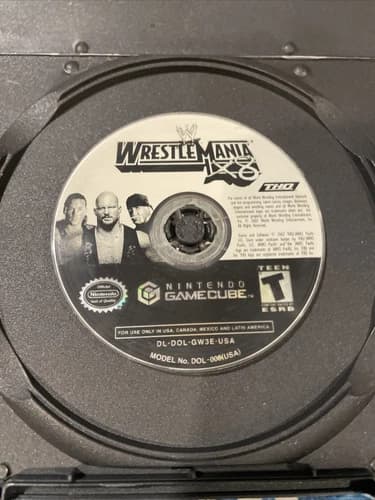 WWE WrestleMania X8 (Nintendo GameCube, 2004) Disc Only Tested