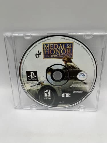 Medal of Honor: Underground (PlayStation 1, 2000) Loose Disc Only! Black Label!