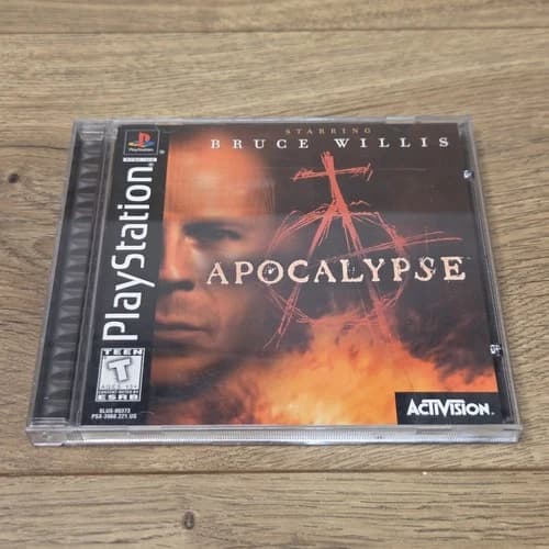 Apocalypse (Sony PlayStation 1 PS1, 1998) Bruce Willis CIB Complete Tested