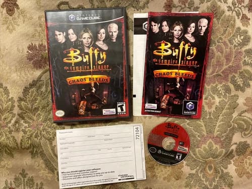 Buffy the Vampire Slayer: Chaos Bleeds (Nintendo GameCube) Cib Minty Shape Disc