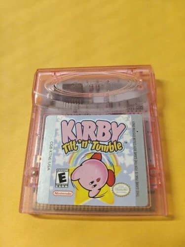 Kirby Tilt 'n' Tumble (Game Boy Color, 2001) (Cartridge Only) *Tested and Tilts*