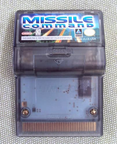 Missile Command (Game Boy Color) with Battery Cover, Used, tested, Free S/H