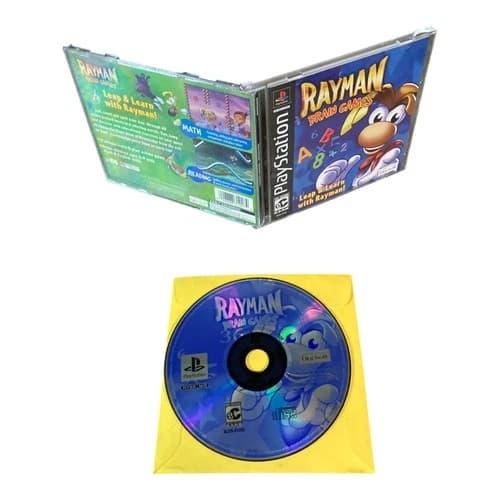 Sony PlayStation 1 PS1 CIB COMPLETE TESTED Rayman Brain Games