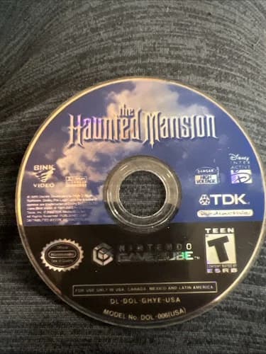 The Haunted Mansion (Nintendo GameCube) Disc TESTED