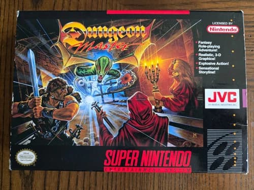 Dungeon Master (Super Nintendo SNES) ~ Complete in Box w/Manual